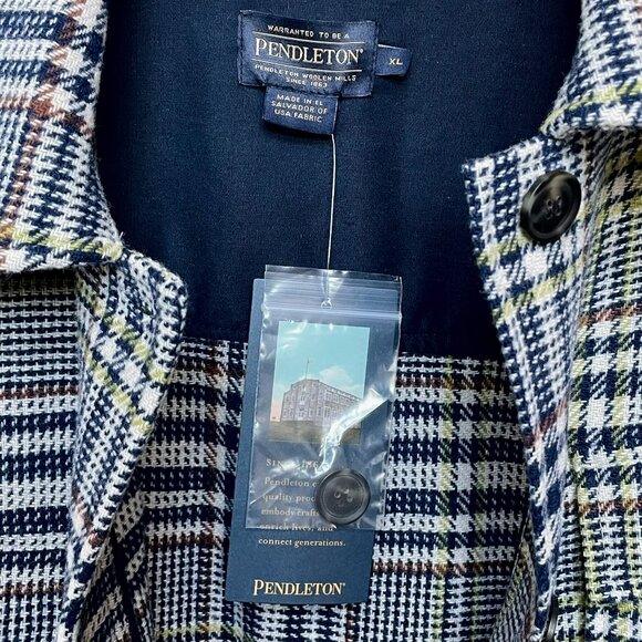 Pendleton Wool Belted Shirt Jacket — West End Plaid Shacket XL NWT - Picture 6 of 13
